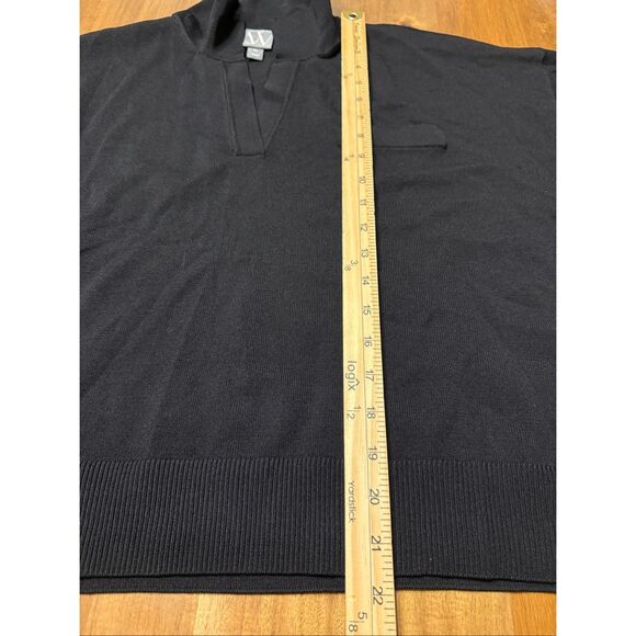 Worthington Women’s Elbow Sleeve V-Neck  Pull Over  Sweater  Size XL Black - Picture 7 of 7